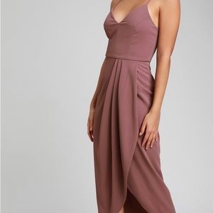 Lulus Reinette Mauve Purple Midi Dress - Medium